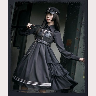 Nightlord Military Gothic Lolita Dress JSK by Cat Highness (CH01)